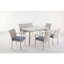 Dallas 6 személyes étkezőasztal - White Wash   * 2db készleten*