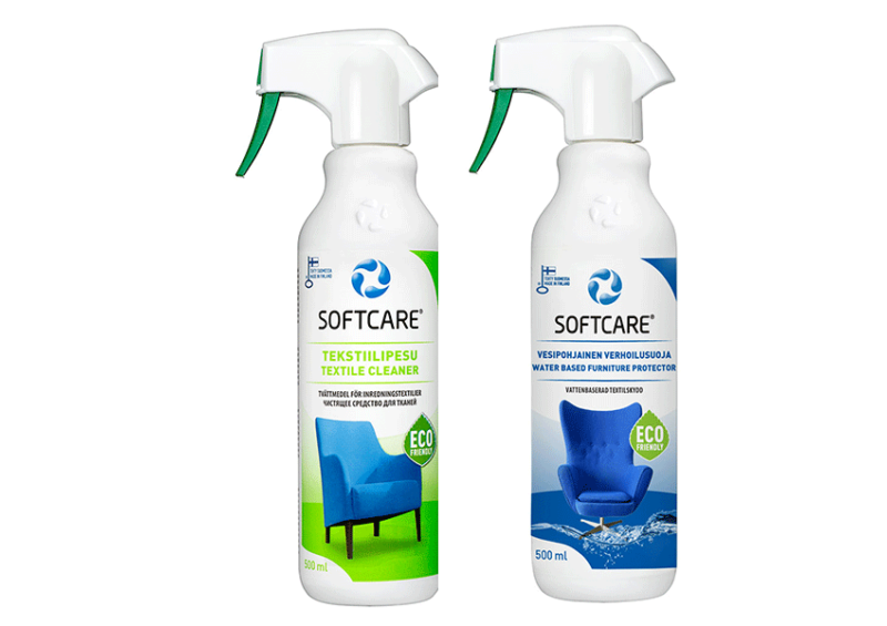 Softcare Outdoor/Indoor Selection - Vízbázisú textilápolás - Bútorszövet tisztító 500 ml + Vízalapú szövet protektor 500 ml 