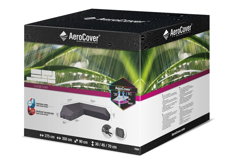 Aerocover ülőgarnitúra szett takaróponyva - L alakú - bal - 375 x 300 x 90 x 30/45/70 cm