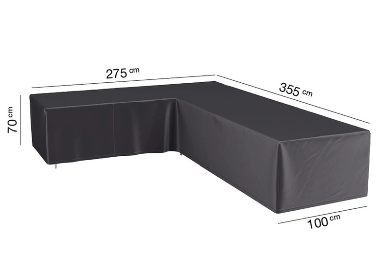 Aerocover ülőgarnitúra szett takaróponyva - L alakú - bal - 355 x 275 x 100 x 70 cm