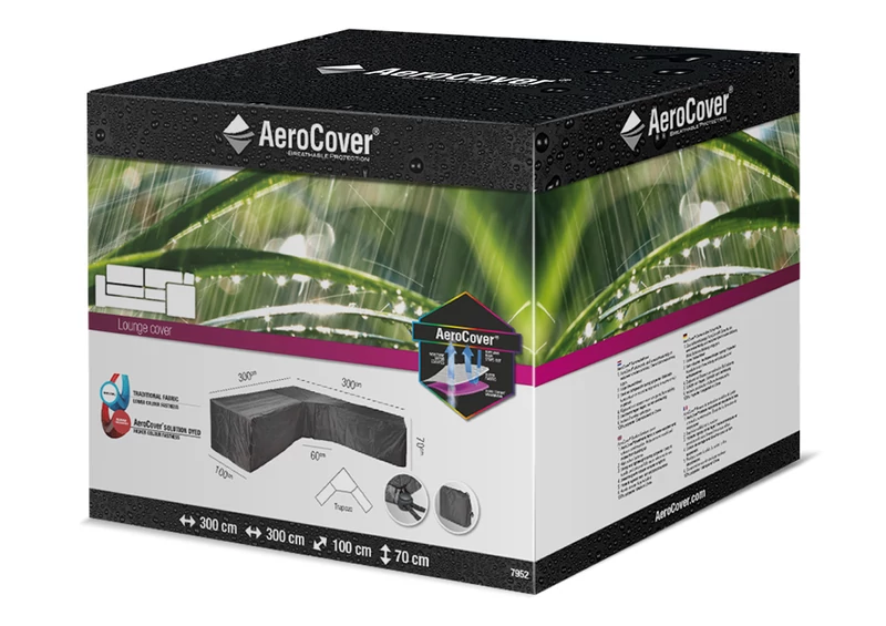Aerocover ülőgarnitúra szett takaróponyva - L alakú - 300 x 300 x 100 x 70 cm