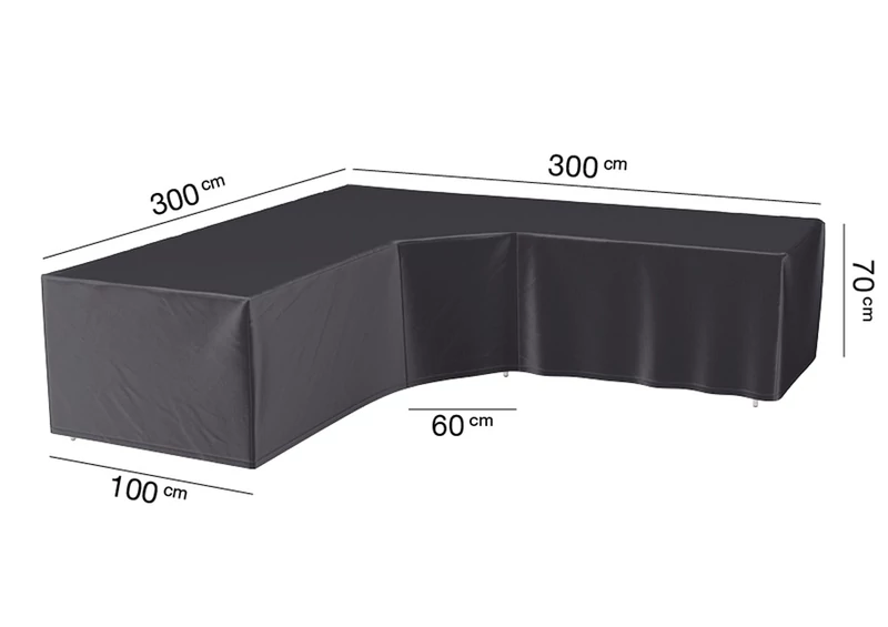 Aerocover ülőgarnitúra szett takaróponyva - L alakú - 300 x 300 x 100 x 70 cm