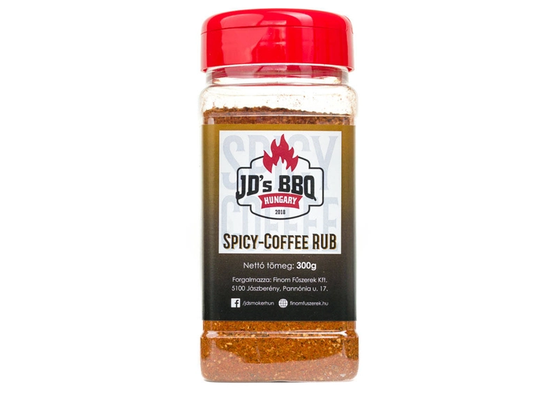 JD's BBQ Spicy-Coffee Rub fűszer - szóródobozos