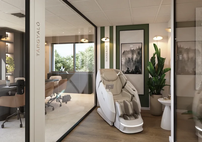 Spalounge Summit masszázsfotel relaxáció munkahelyen