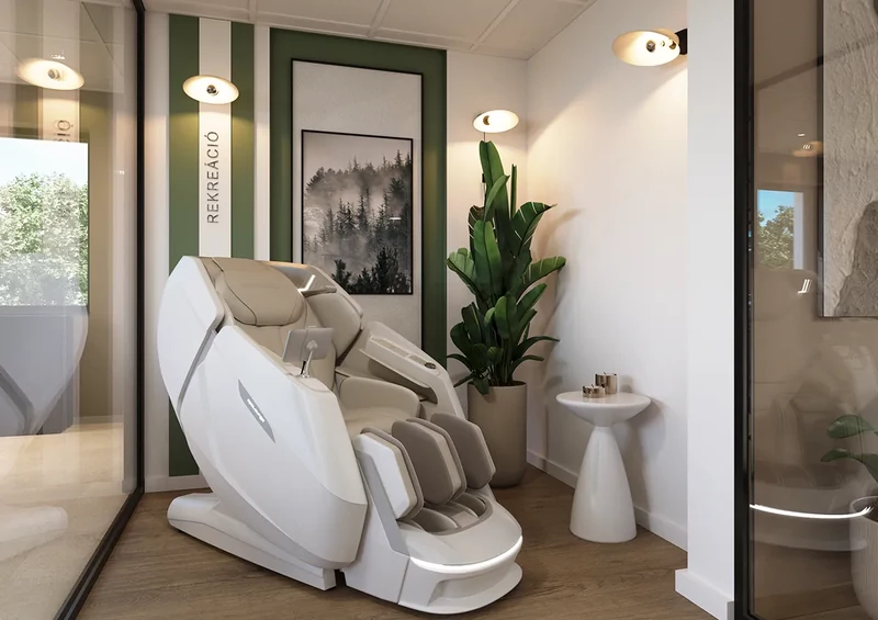 Spalounge Summit masszázsfotel rekreáció