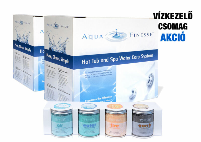 AquaFinesse vízkezelő csomag (2 doboz) + ajándék SpadeLuxe aromacsomag