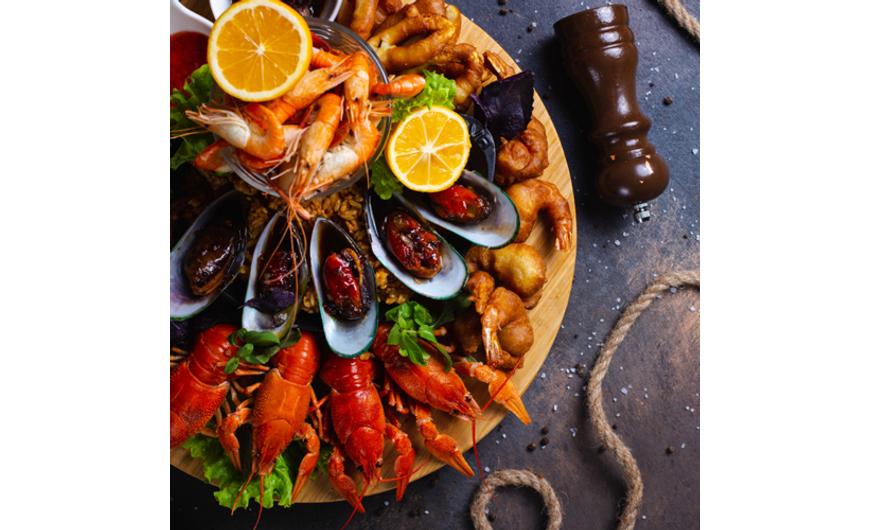 Tengeri ételek gáz grillsütőn készítve